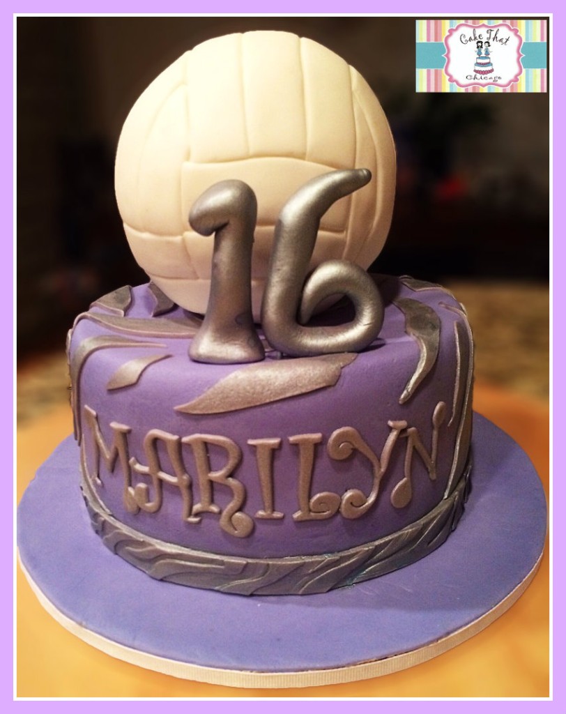 Girly Volleyball Cake - CakeCentral.com